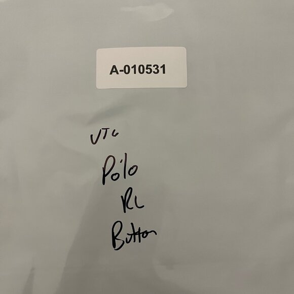 Vintage Ralph Lauren Jeans Co Button Down Shirt Navy Blue Size Medium - Picture 7 of 7